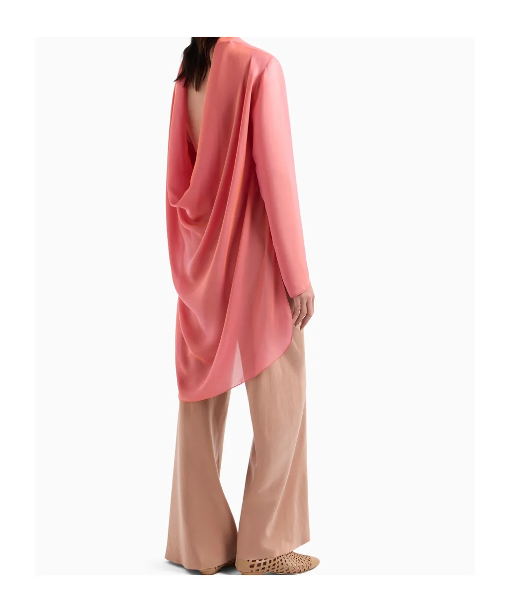 Draped Asymmetric Blouse