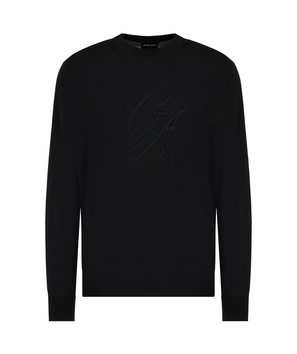 Logo Embroidered Crewneck Jumper