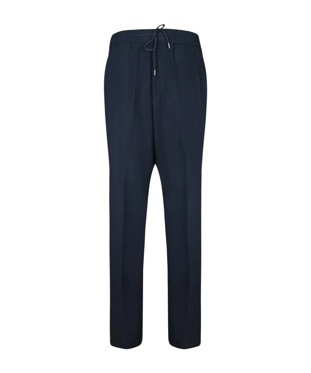 Pleated Drawstring Trousers