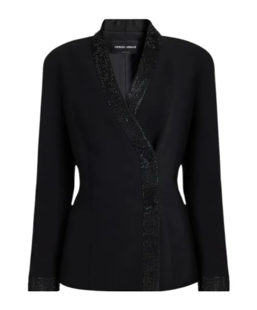 V-Neck Embellished Jacket