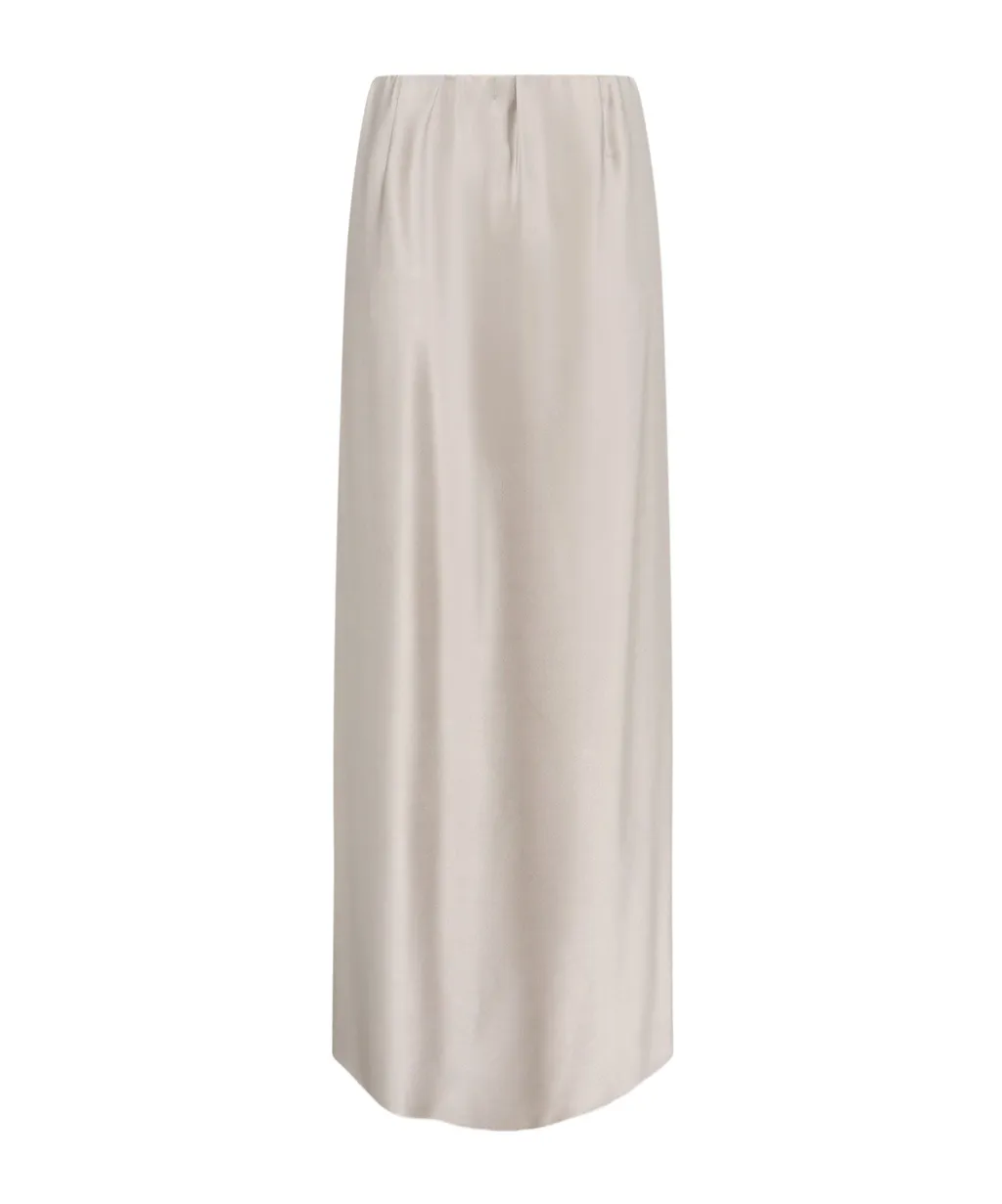 Side Silt Satin Skirt