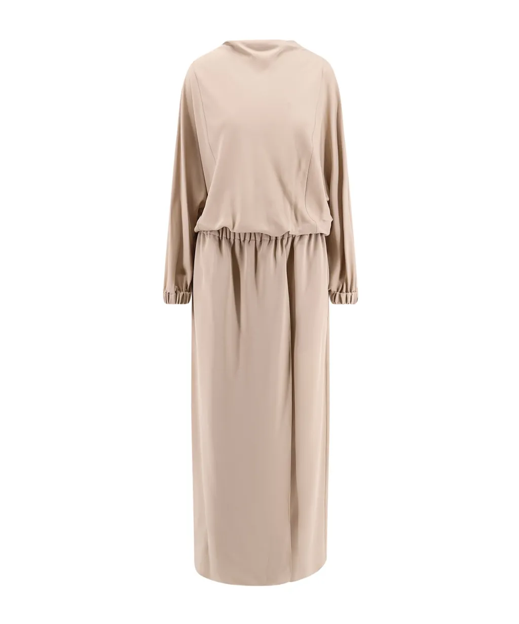 Crepe Midi Dress
