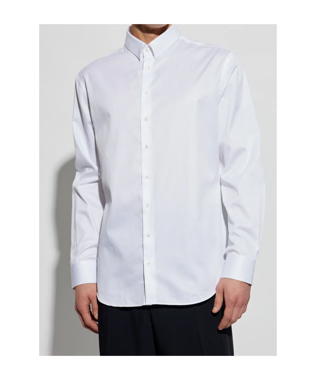 Curved Hem Twill Shirt