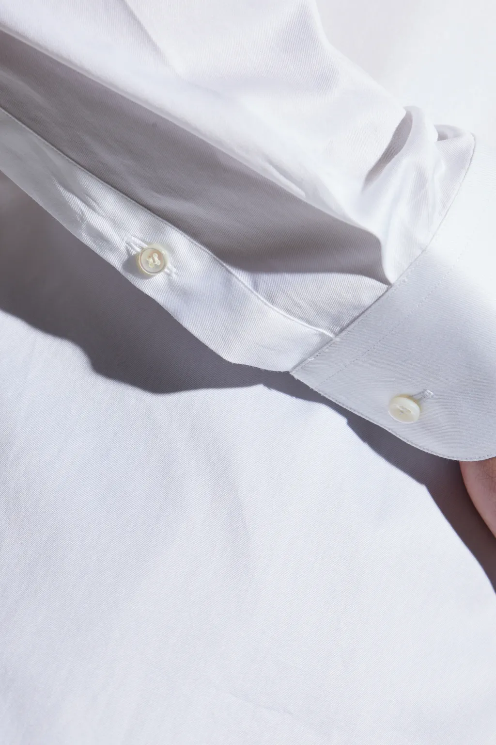 Curved Hem Twill Shirt
