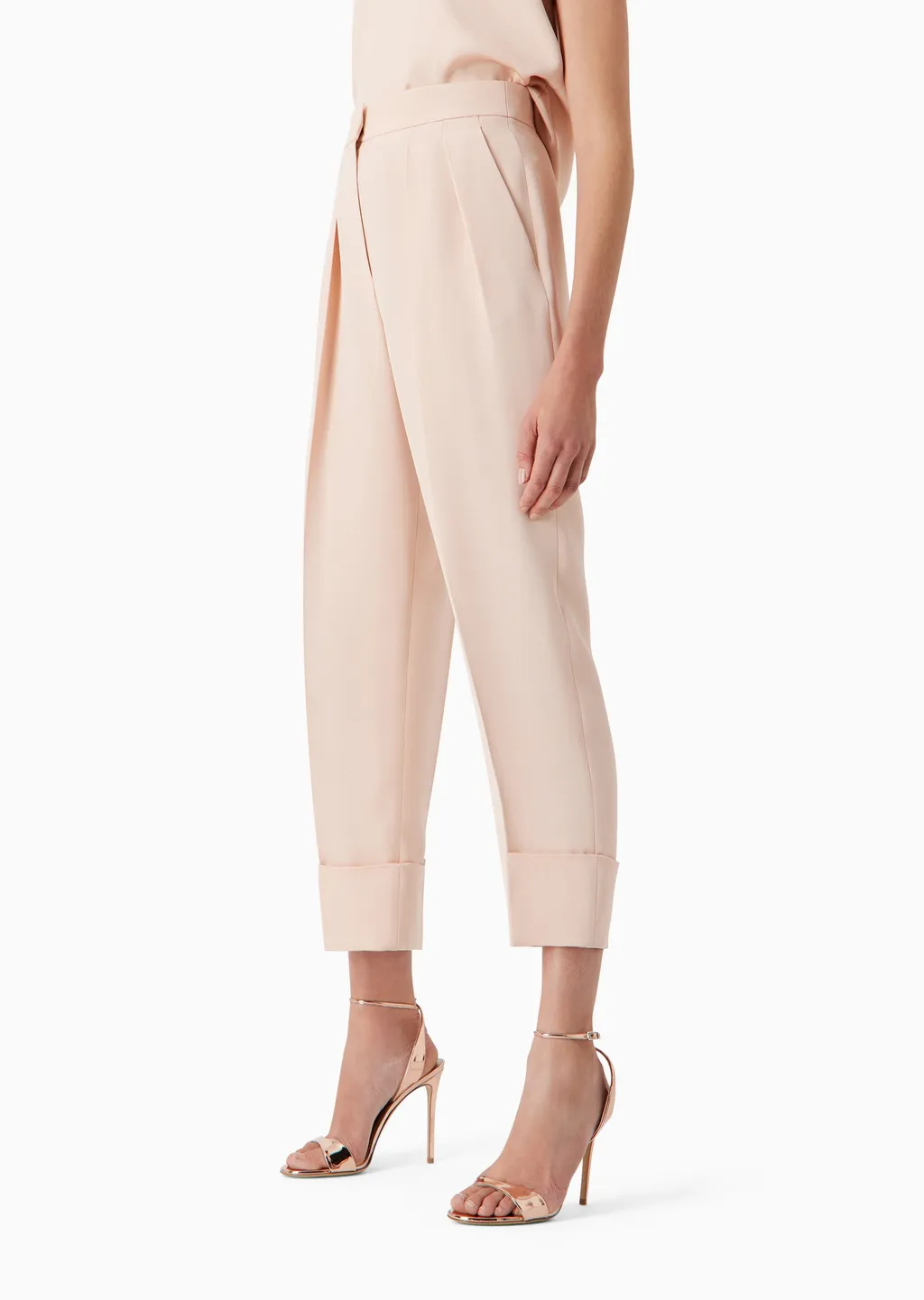 Mid Rise Glitter Detailed Trousers