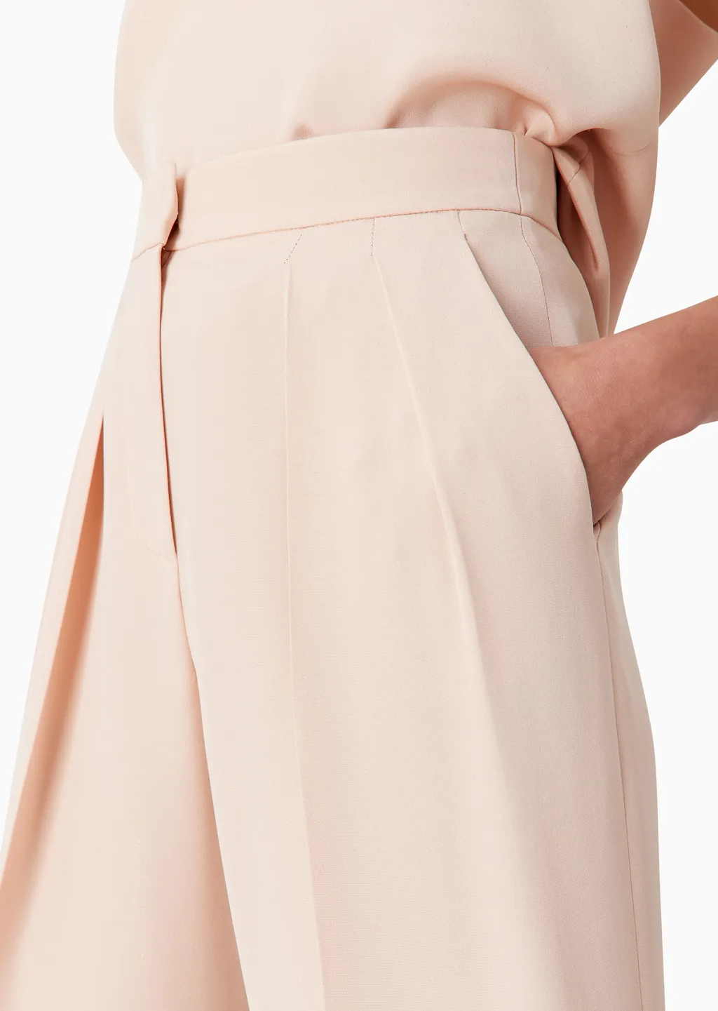 Mid Rise Glitter Detailed Trousers