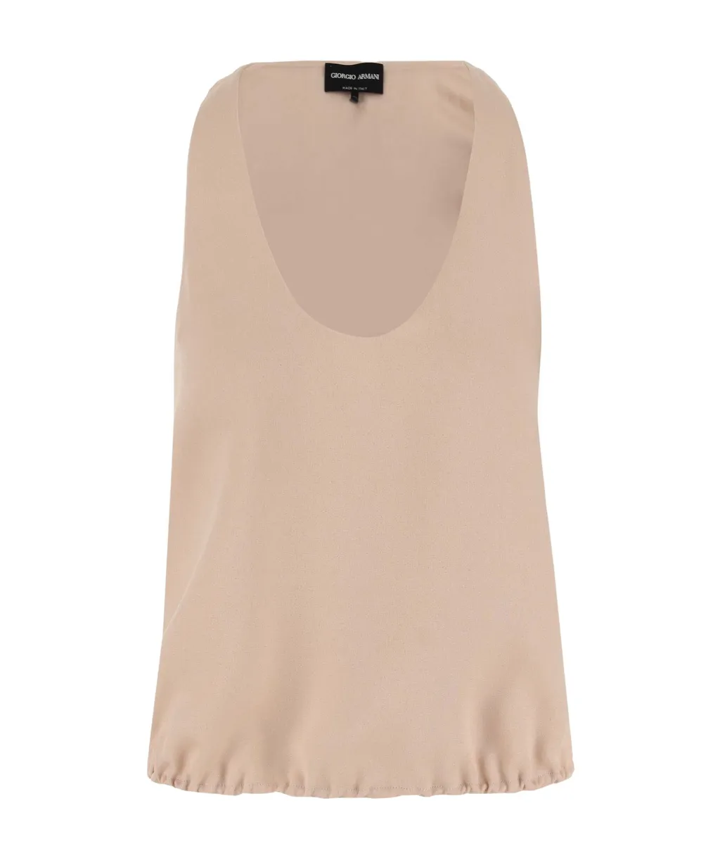 Scoop Neck Sleeveless Top