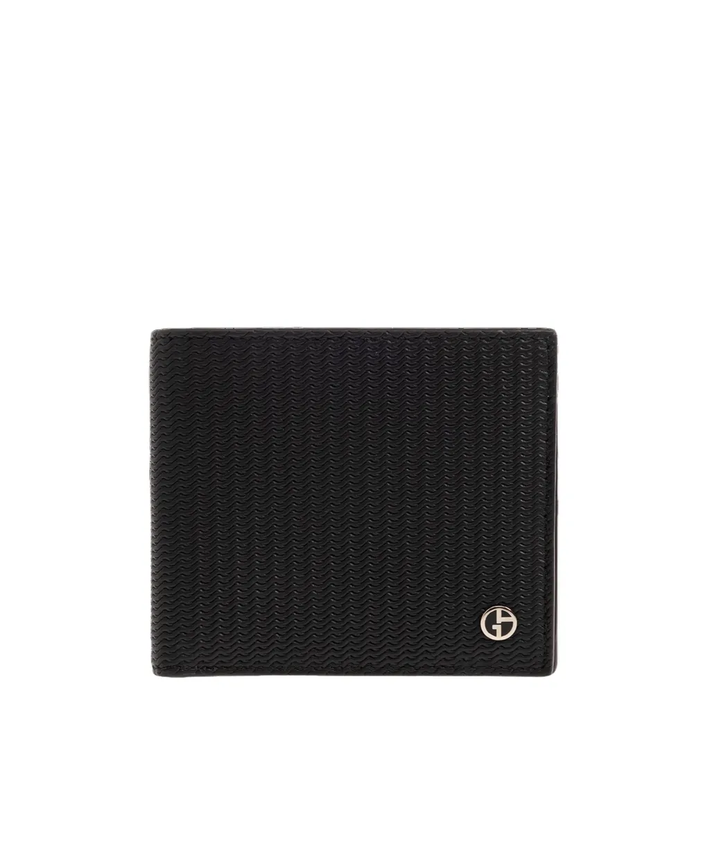 Wavy-Embossed Bi-Fold Wallet