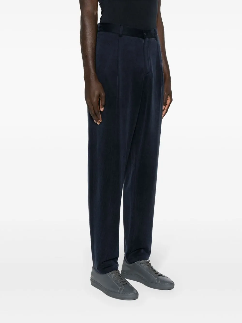 Straight-Leg Jersey Trousers