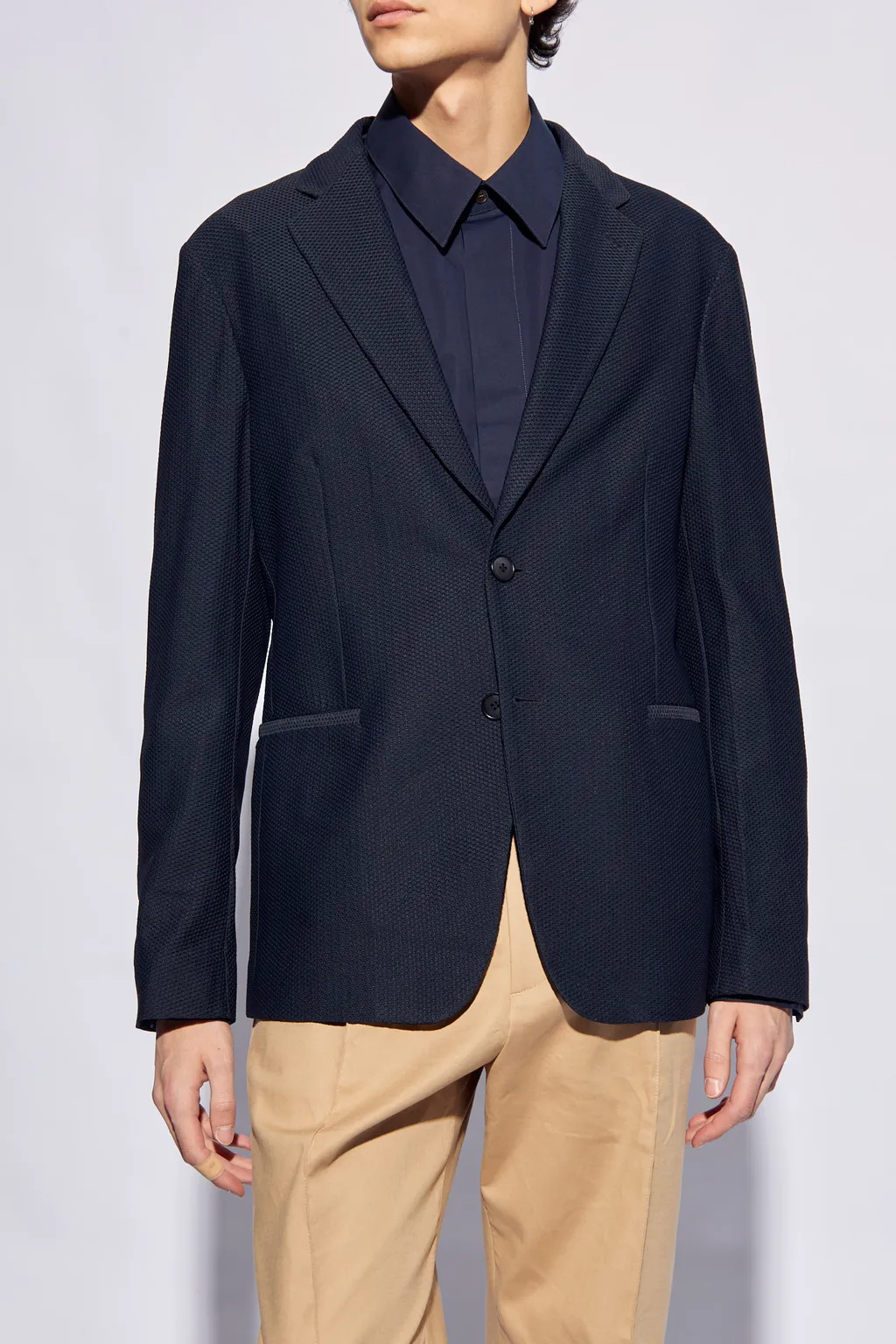 Single-Breasted Straight Hem Blazer