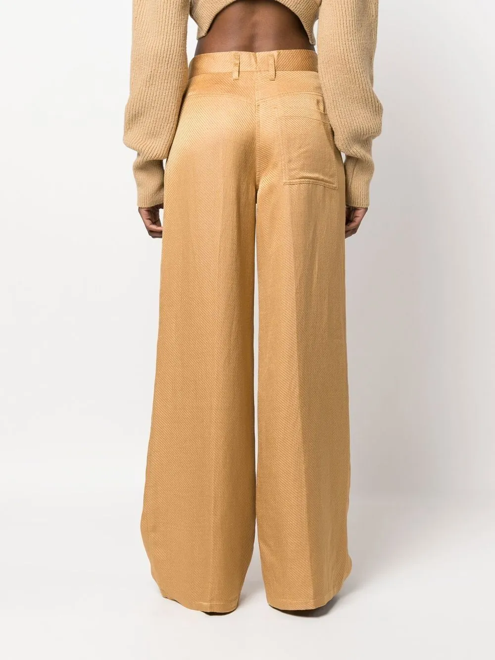 Wide-Leg Tailored Trousers