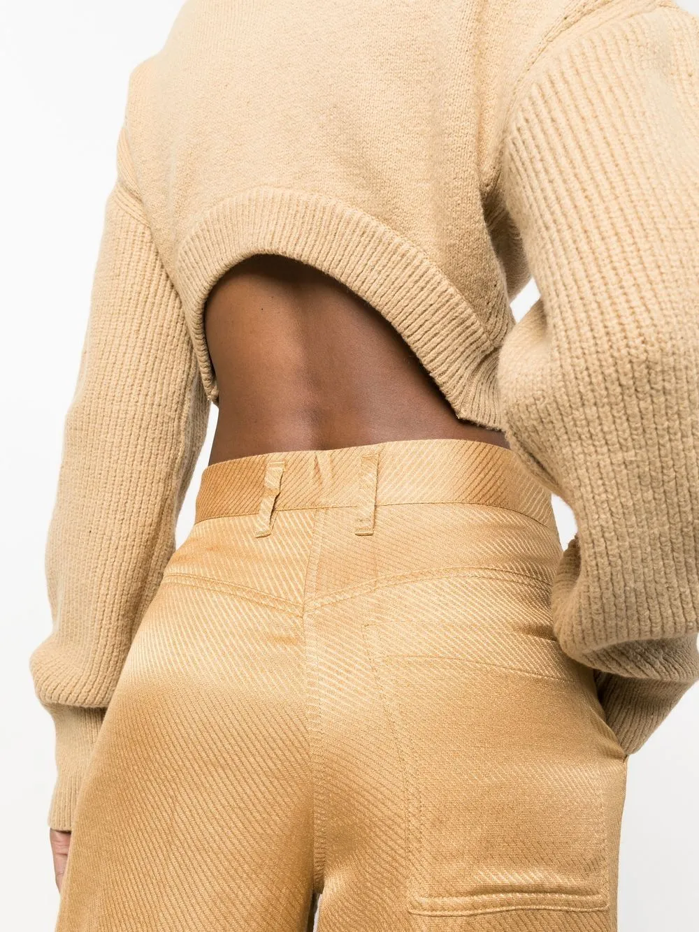 Wide-Leg Tailored Trousers