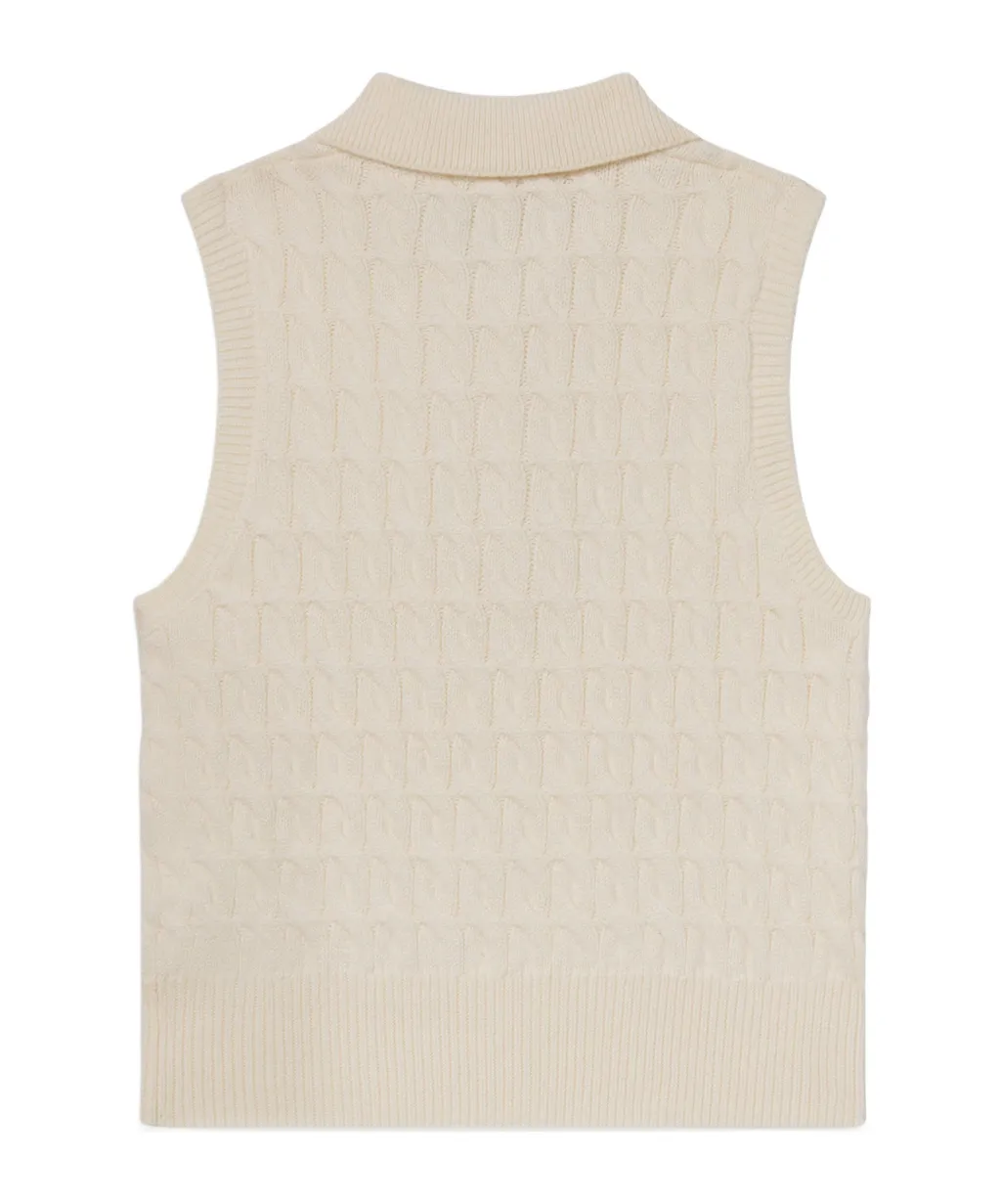 Cable Knit Vest
