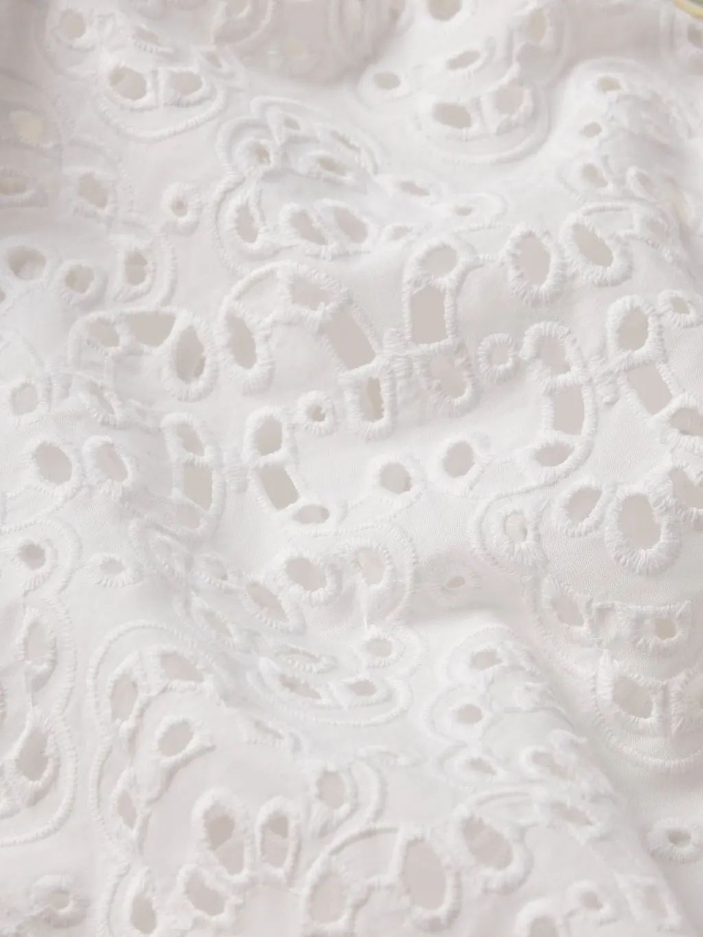 Embroidered Eyelet Top