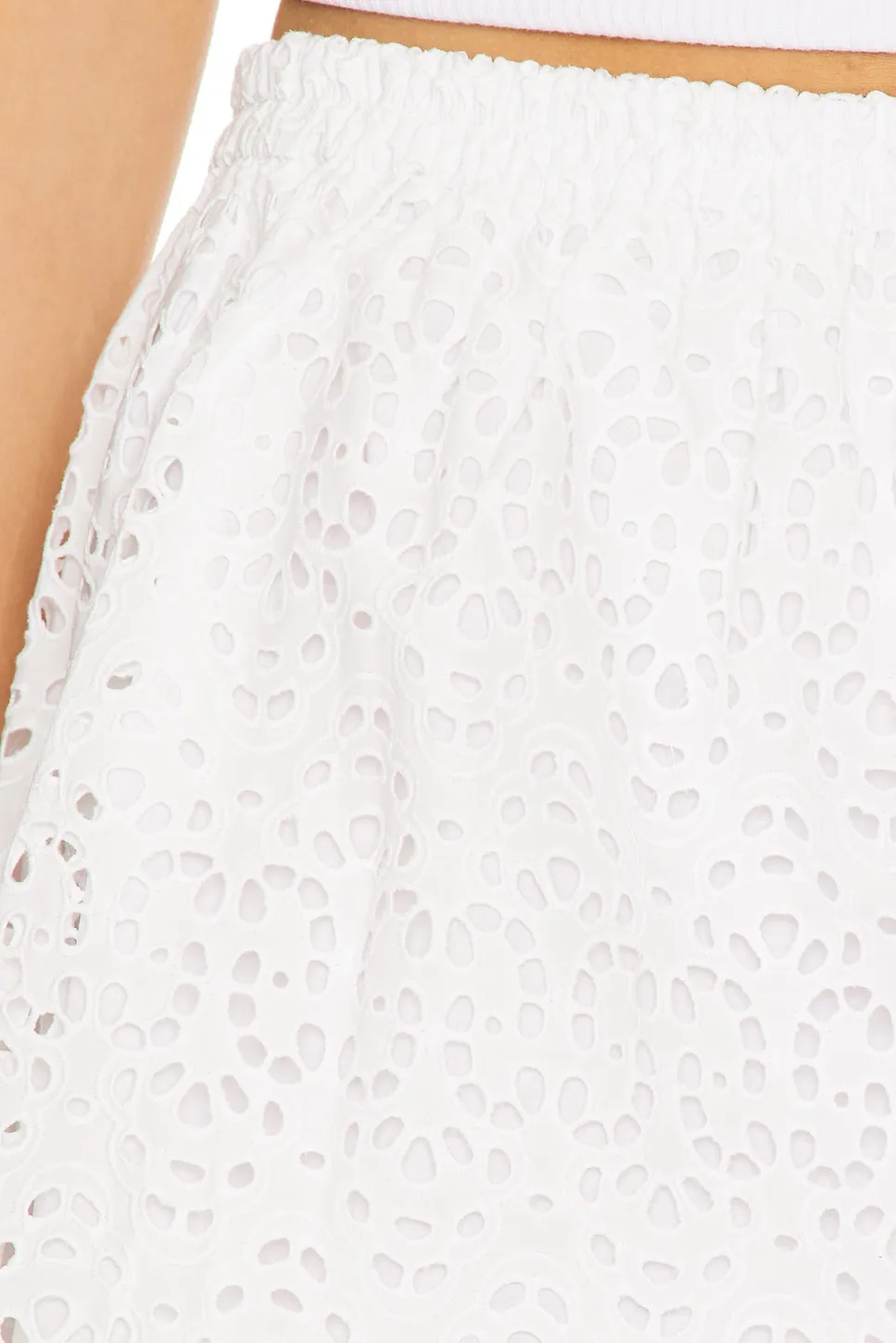 Broderie Anglaise Flared Skirt