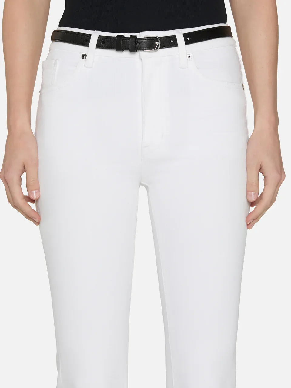 High-Waisted Flared Casual Pants
