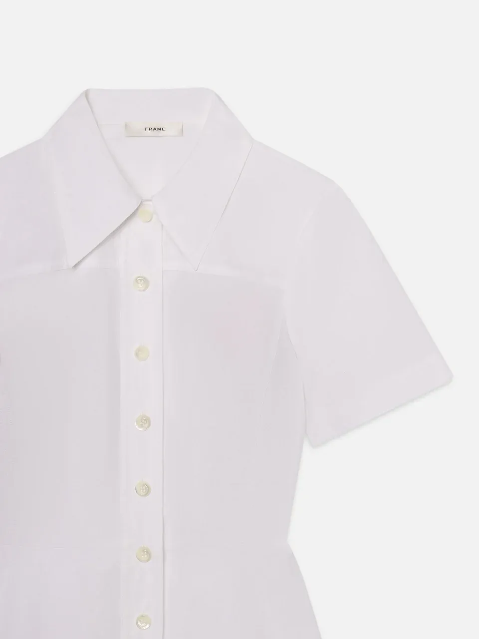 Short-Sleeved Flared Dress