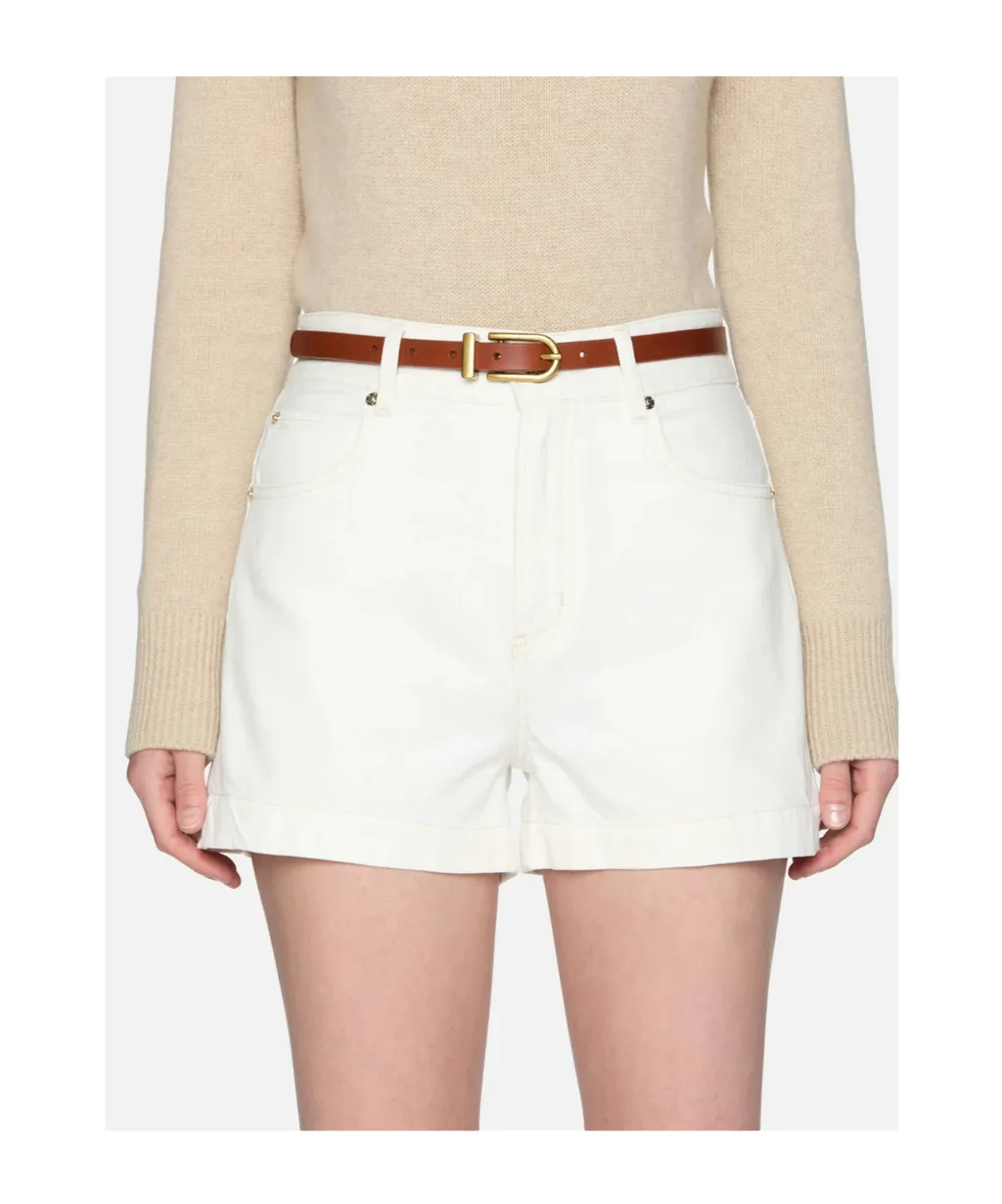 High-Waisted Denim Shorts