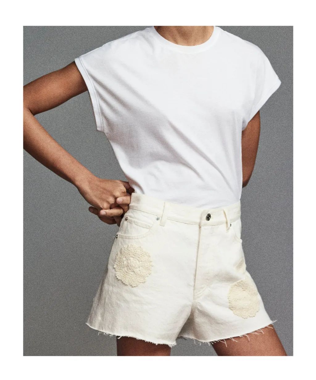 Crochet Detail Shorts