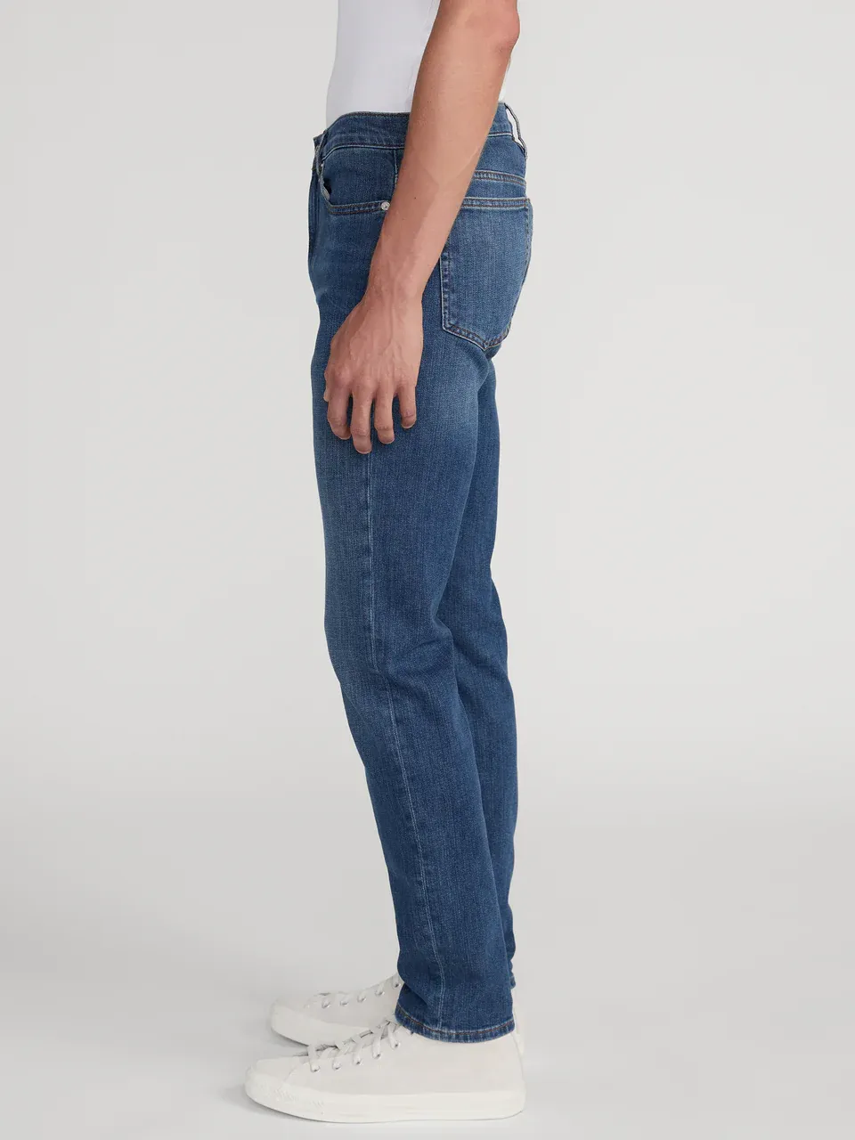 Mid-Rise Straight-Leg Jeans