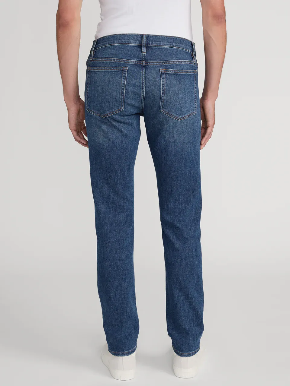 Mid-Rise Straight-Leg Jeans
