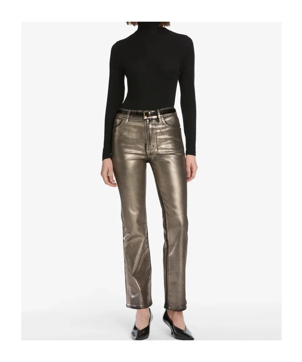 High-Waisted Flared Casual Pants