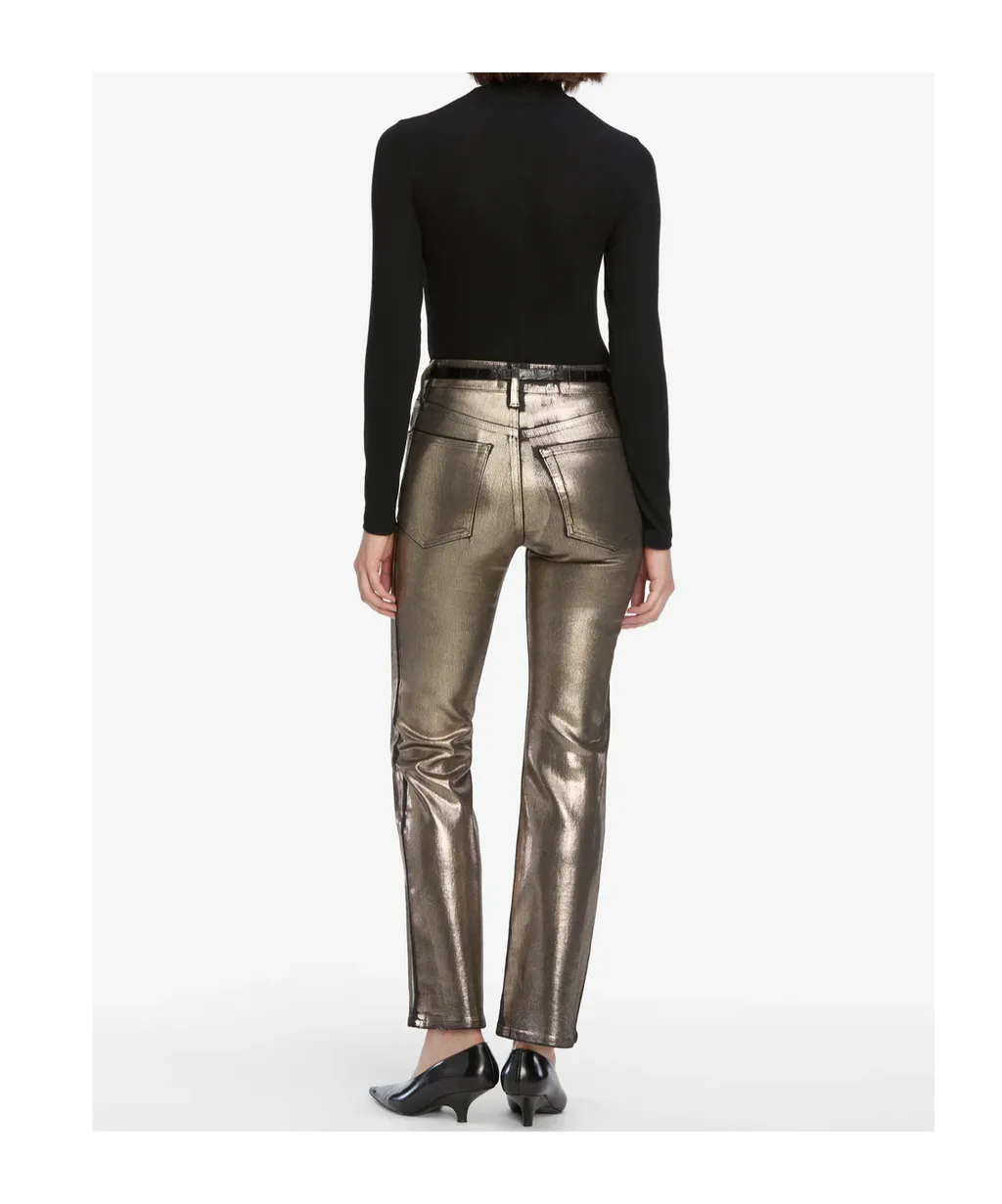 High-Waisted Flared Casual Pants
