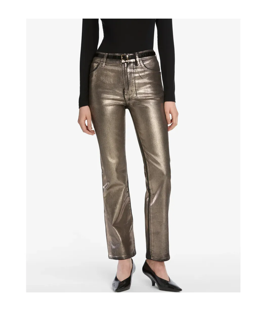 High-Waisted Flared Casual Pants