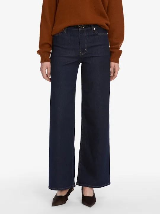High-Waisted Wide-Leg Jeans