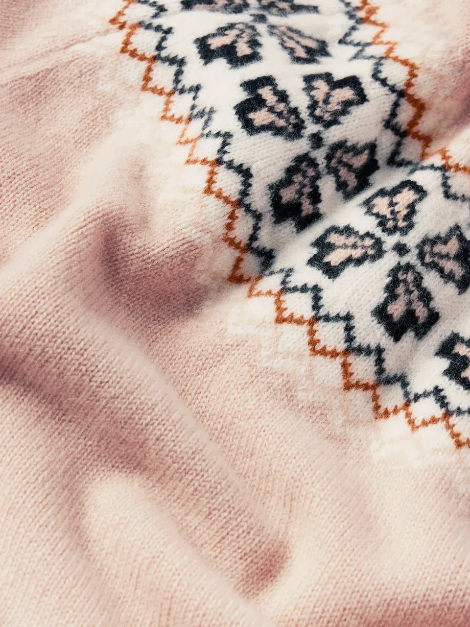 Intarsia Crew Neck Sweater