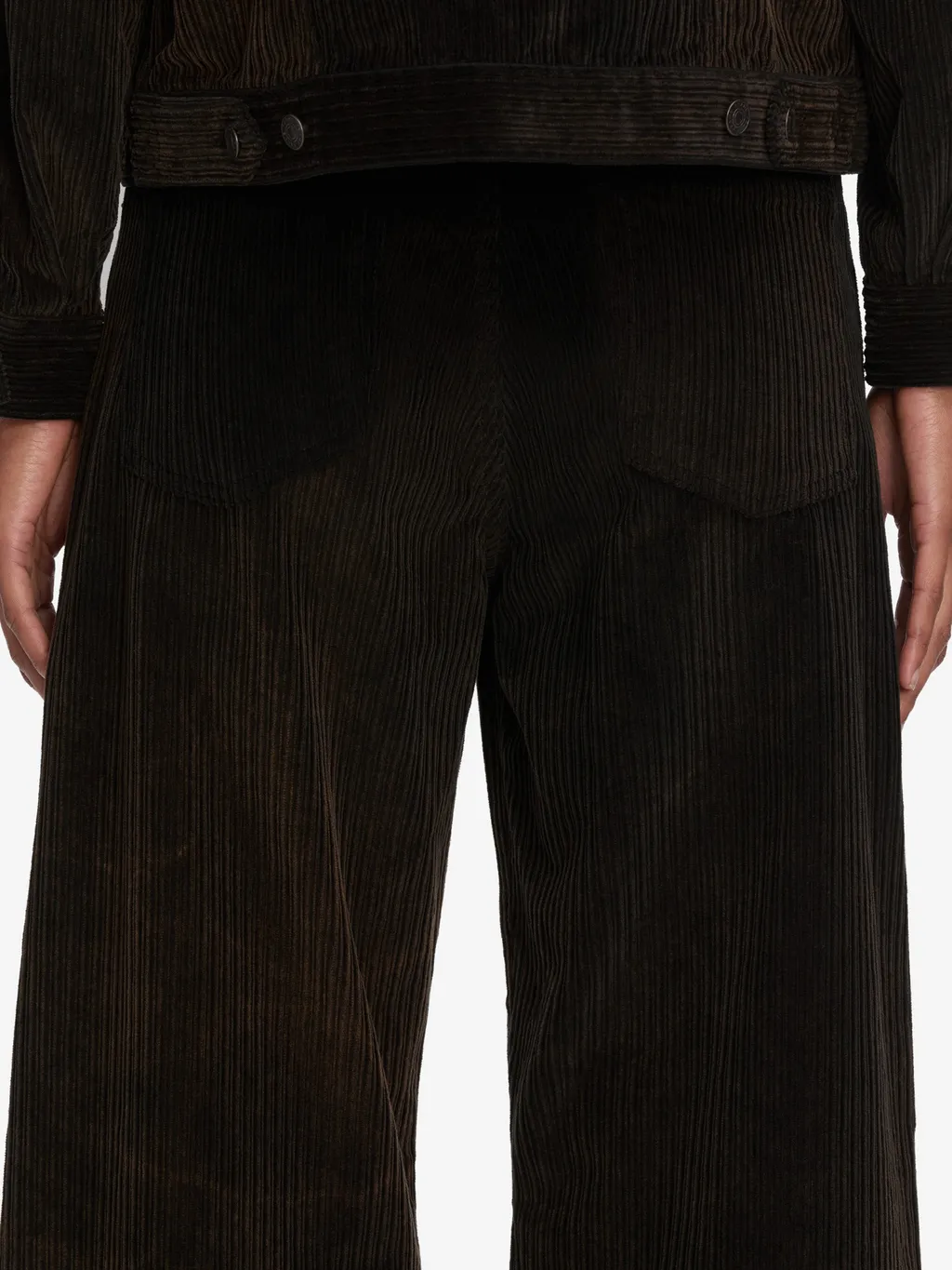 Corduroy Wide-Leg Casual Pants