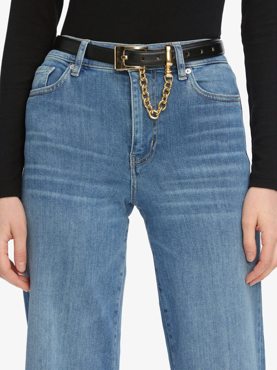 High-Waisted Wide-Leg Jeans