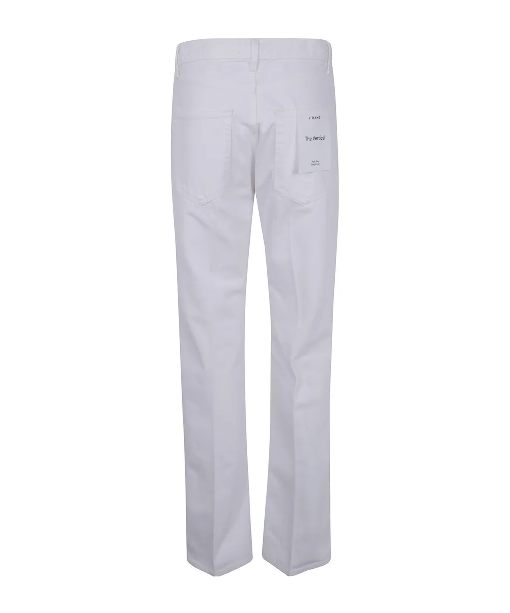High-Waisted Straight-Leg Jeans