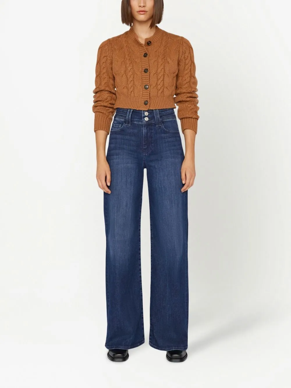 High-Waisted Wide-Leg Jeans