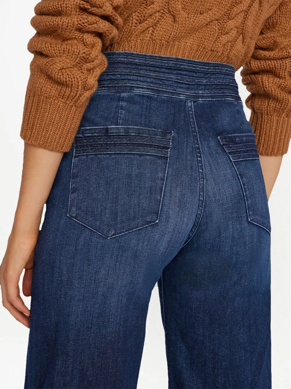 High-Waisted Wide-Leg Jeans