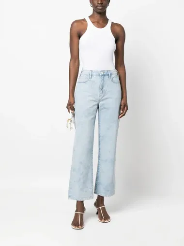 Denim Trousers With Belt Loops
