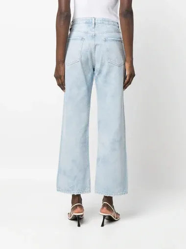 Denim Trousers With Belt Loops