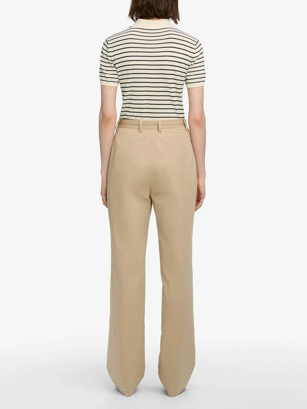 Striped Short Sleeve Polo Shirt