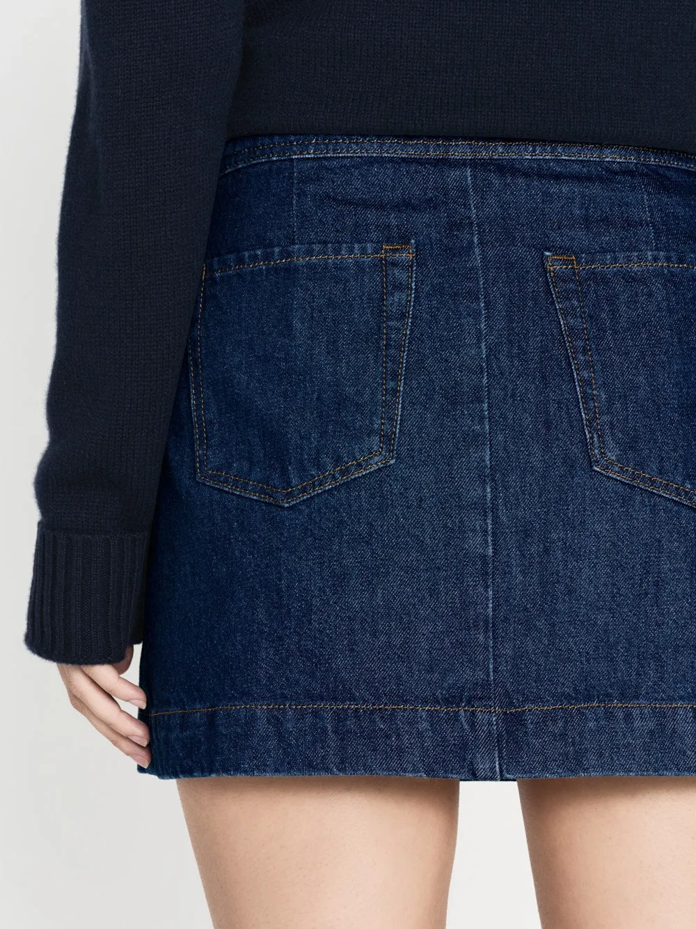 High Waist Denim Skirt