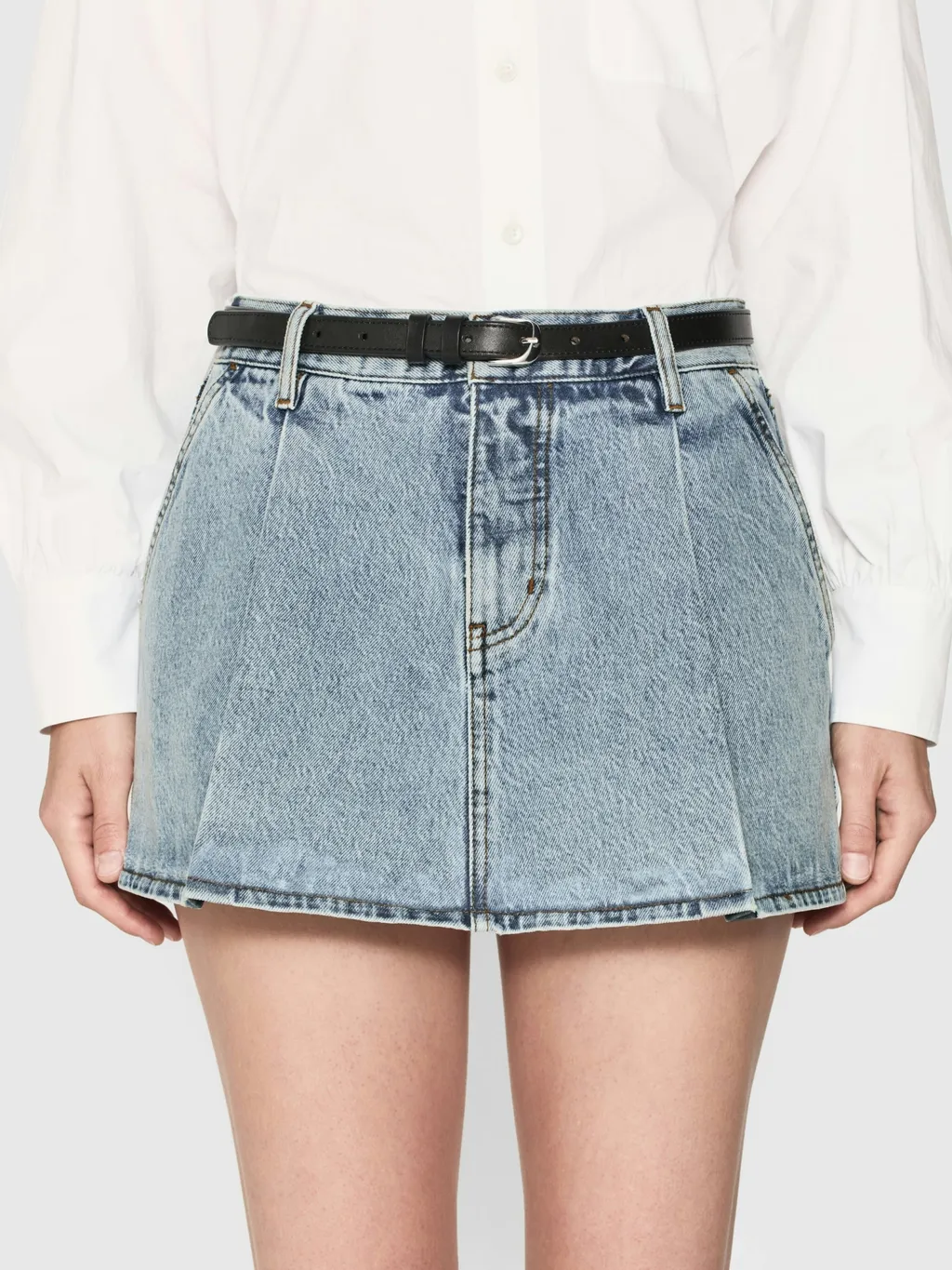 Low Rise Denim Skirt