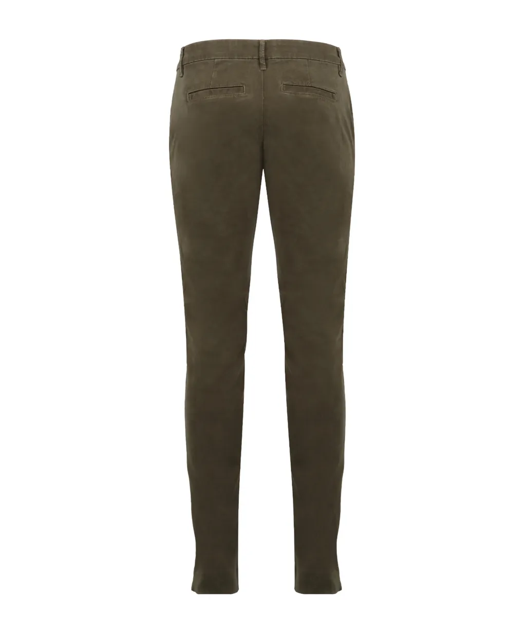 Straight-Leg Slim-Cut Chino Trousers