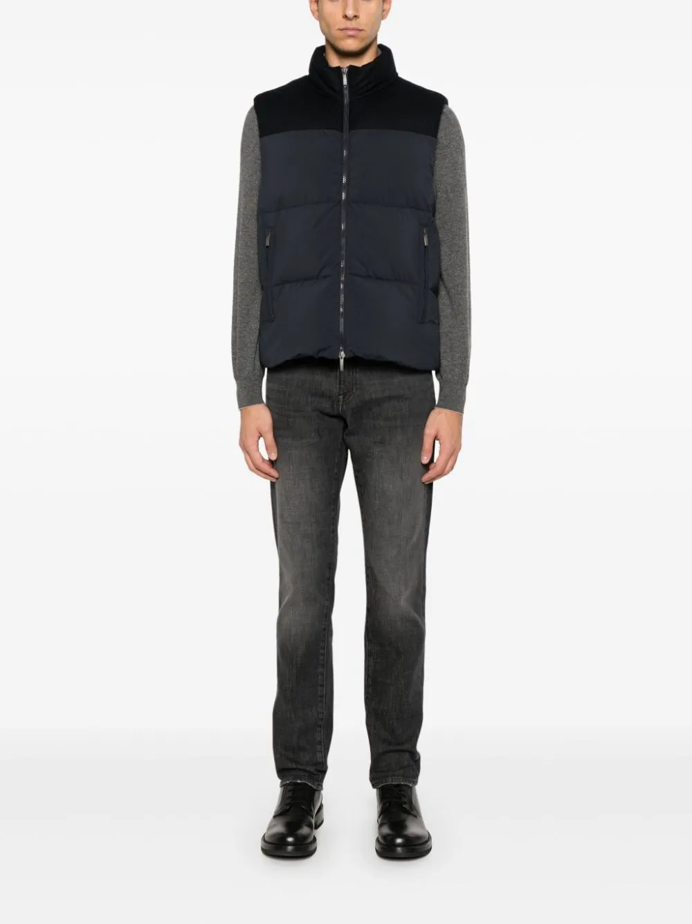 Denim Trousers With Belt Loops