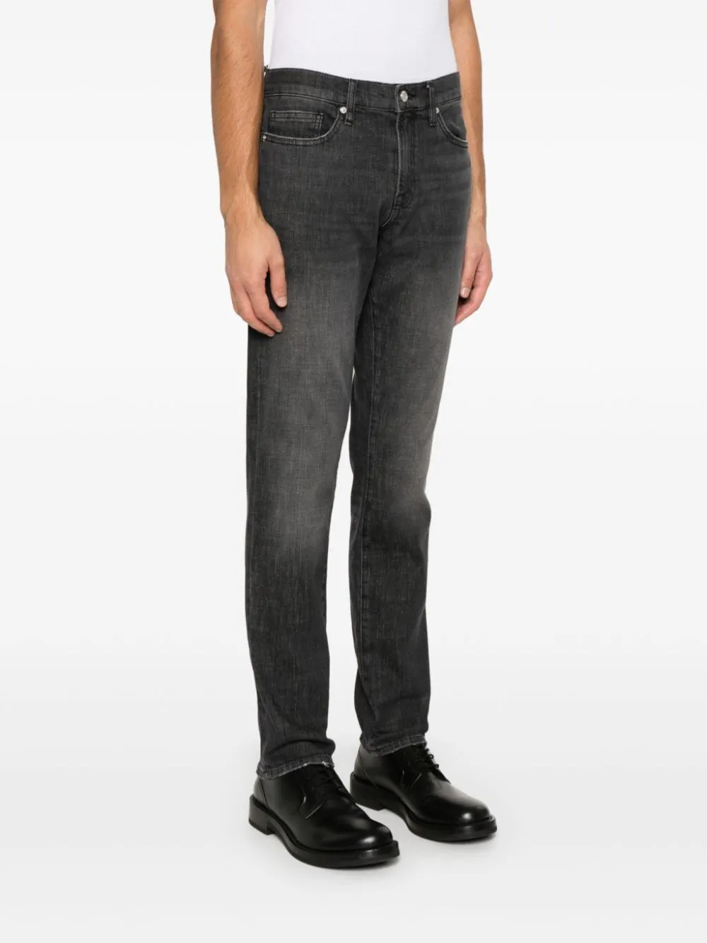Denim Trousers With Belt Loops