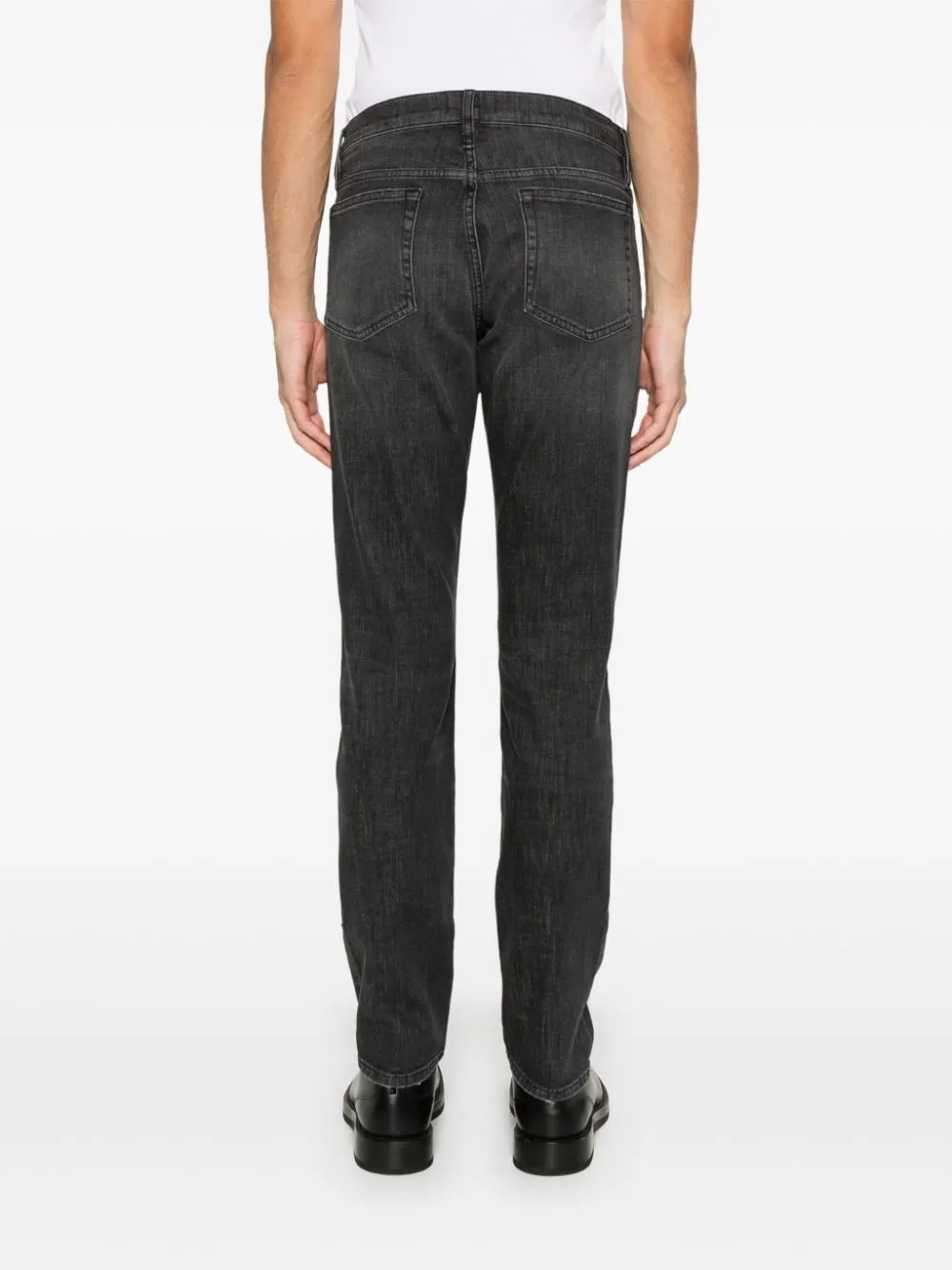 Denim Trousers With Belt Loops