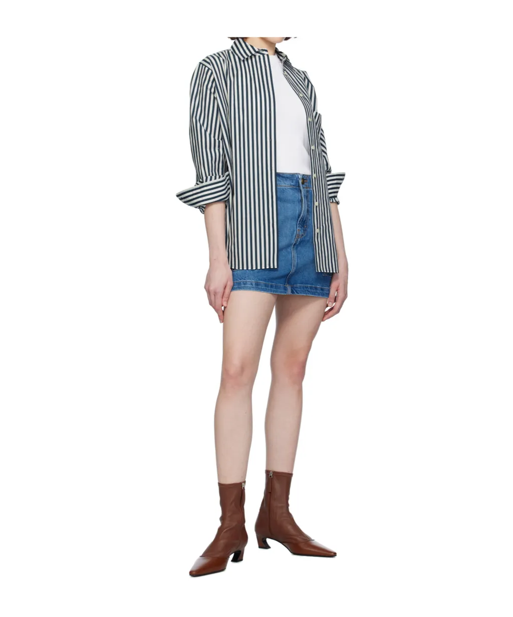 Double Pocket Denim Skirt