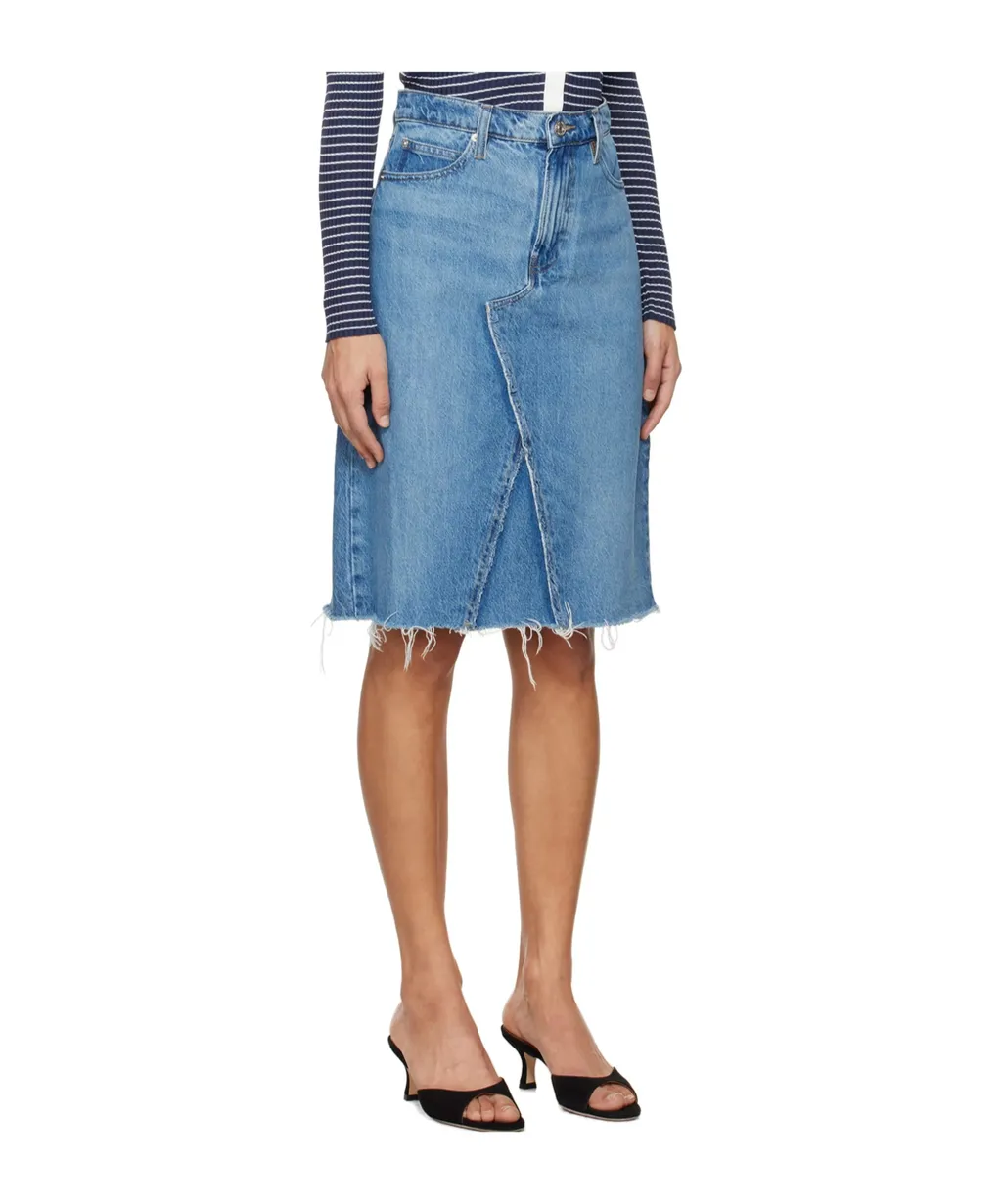 High Waist Denim Skirt