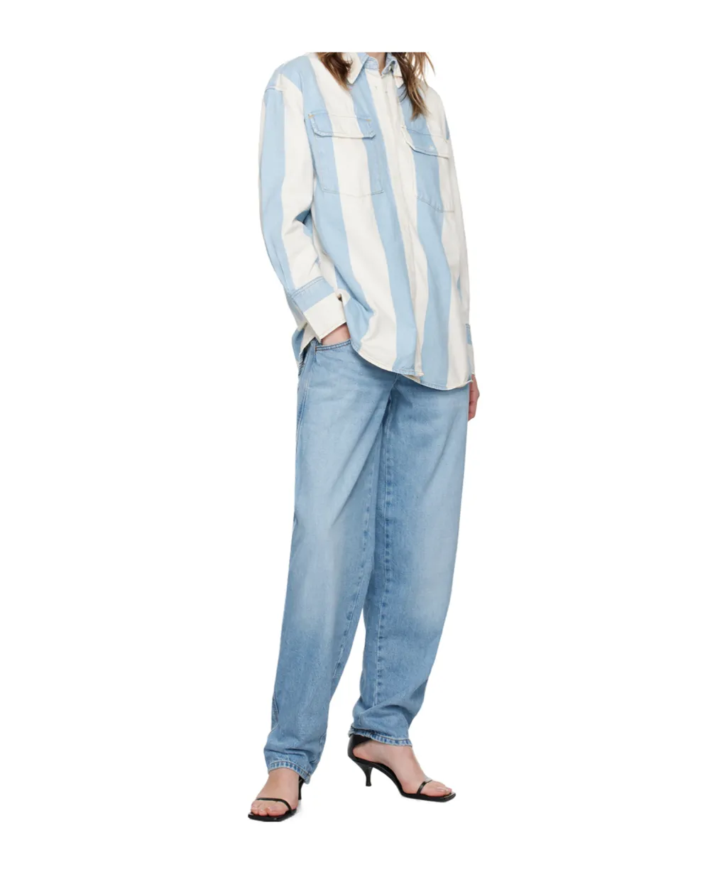 Striped Denim Shirt