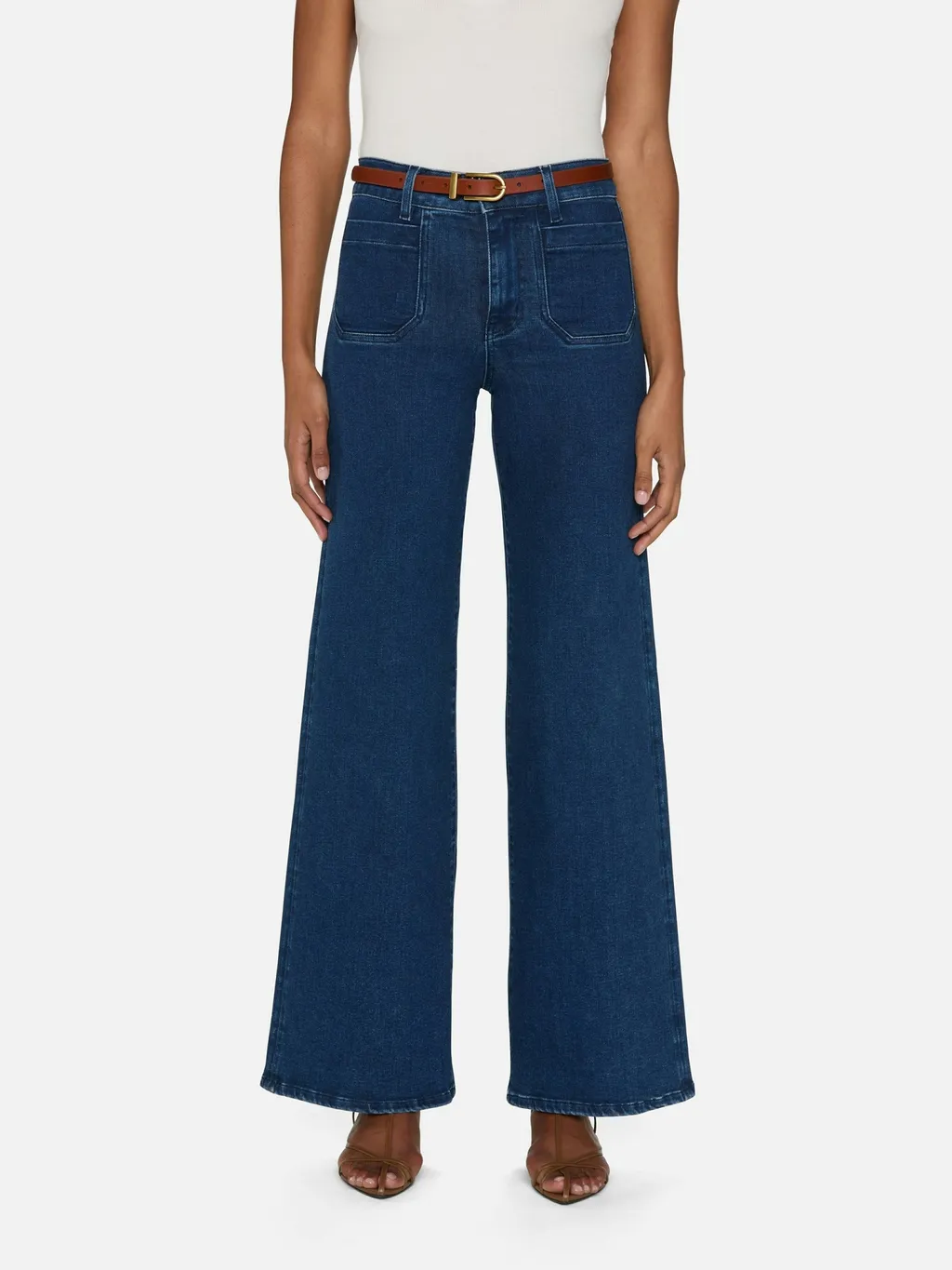 Le Slim Palazzo Modernist Pocket Jeans