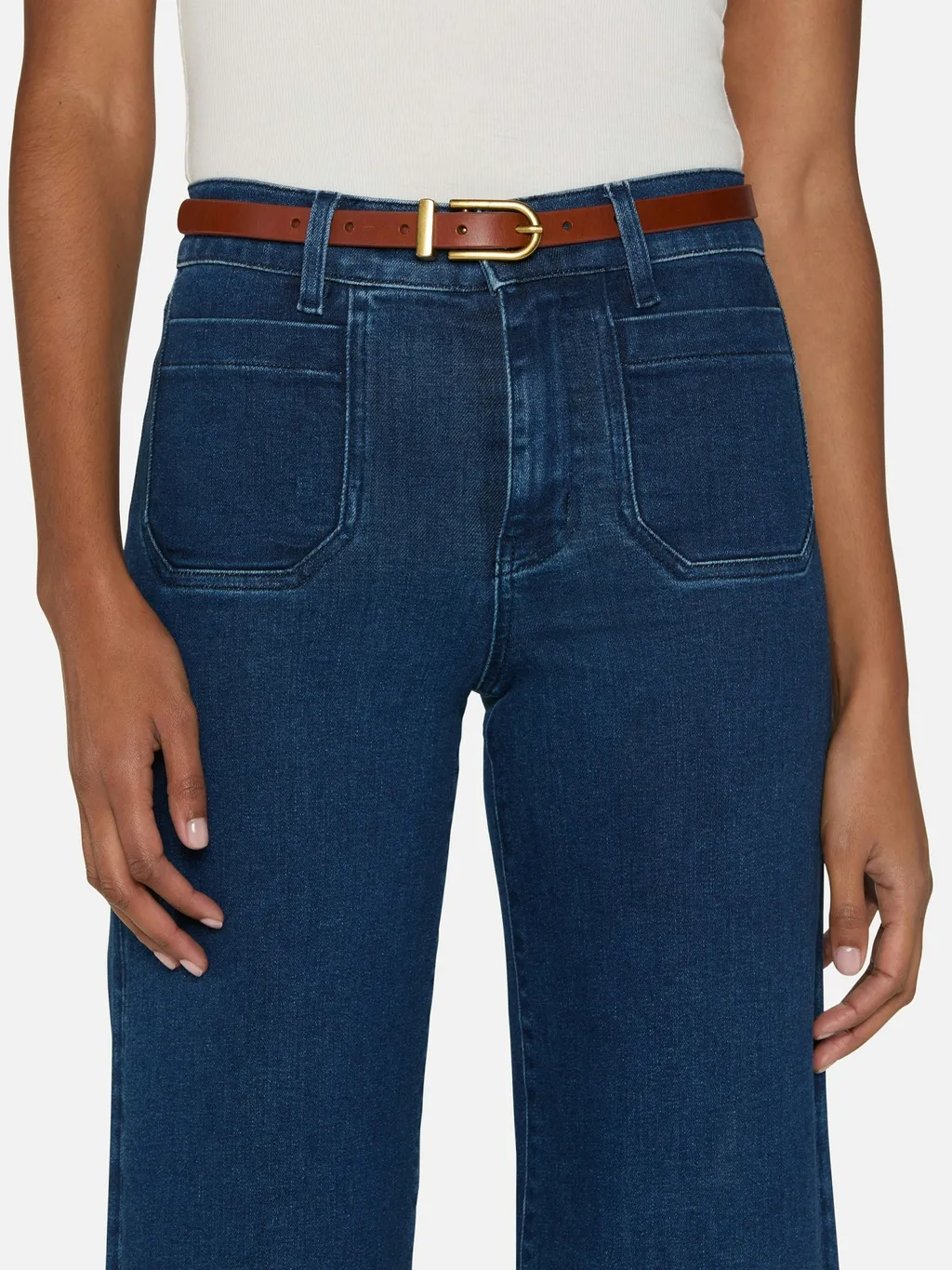Le Slim Palazzo Modernist Pocket Jeans