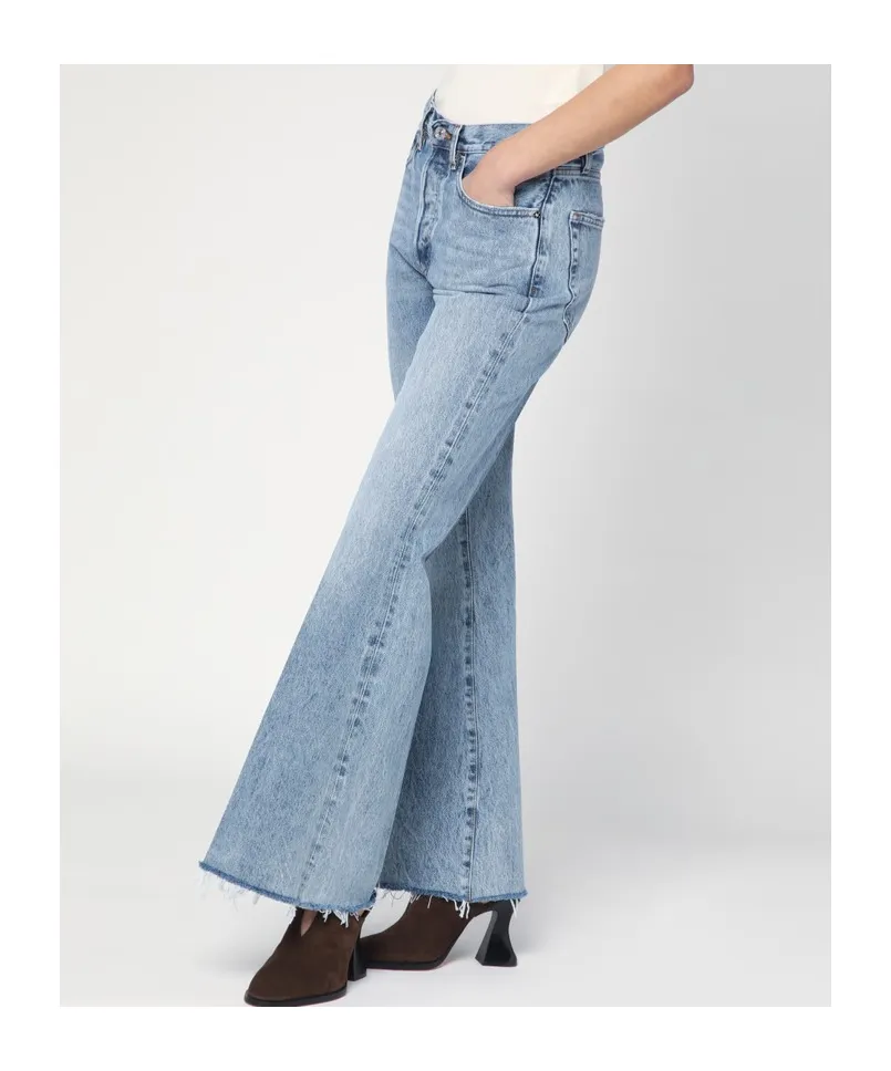 The Lax Wide-Leg Jeans With Washed Effect